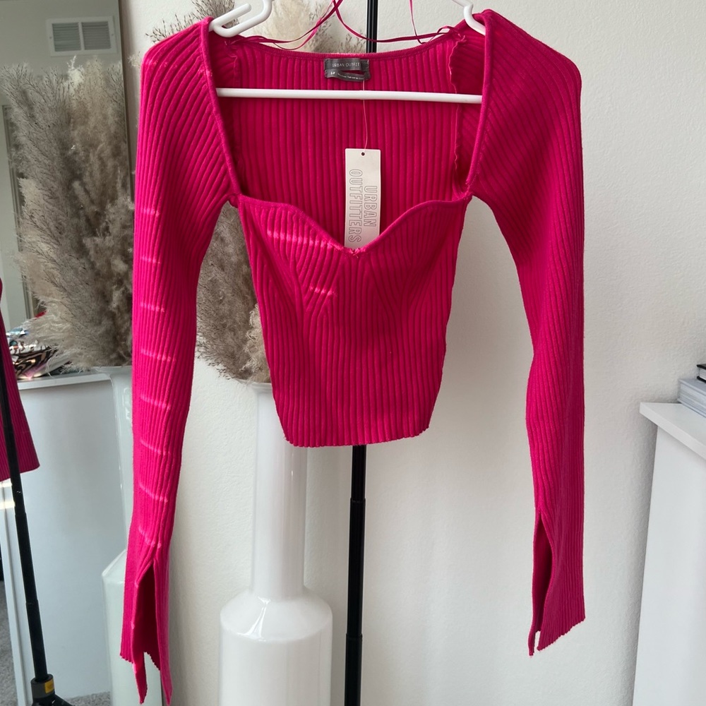 Urban Outfitters long sleeve pink shirt